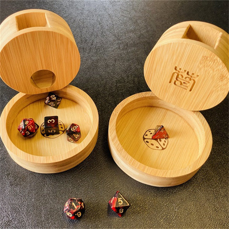 Portable Bamboo Dice Tower / Storage Box